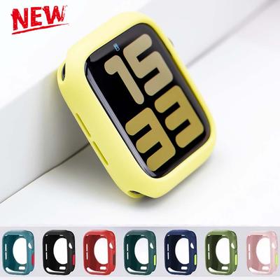 NEW Candy Soft Case for Apple Watch Cover 9 8 7 6 Se 5 4 3 45 42mm 38mm Protection Iwatch Serier 44mm 40mm 41mm Silicone Bumper