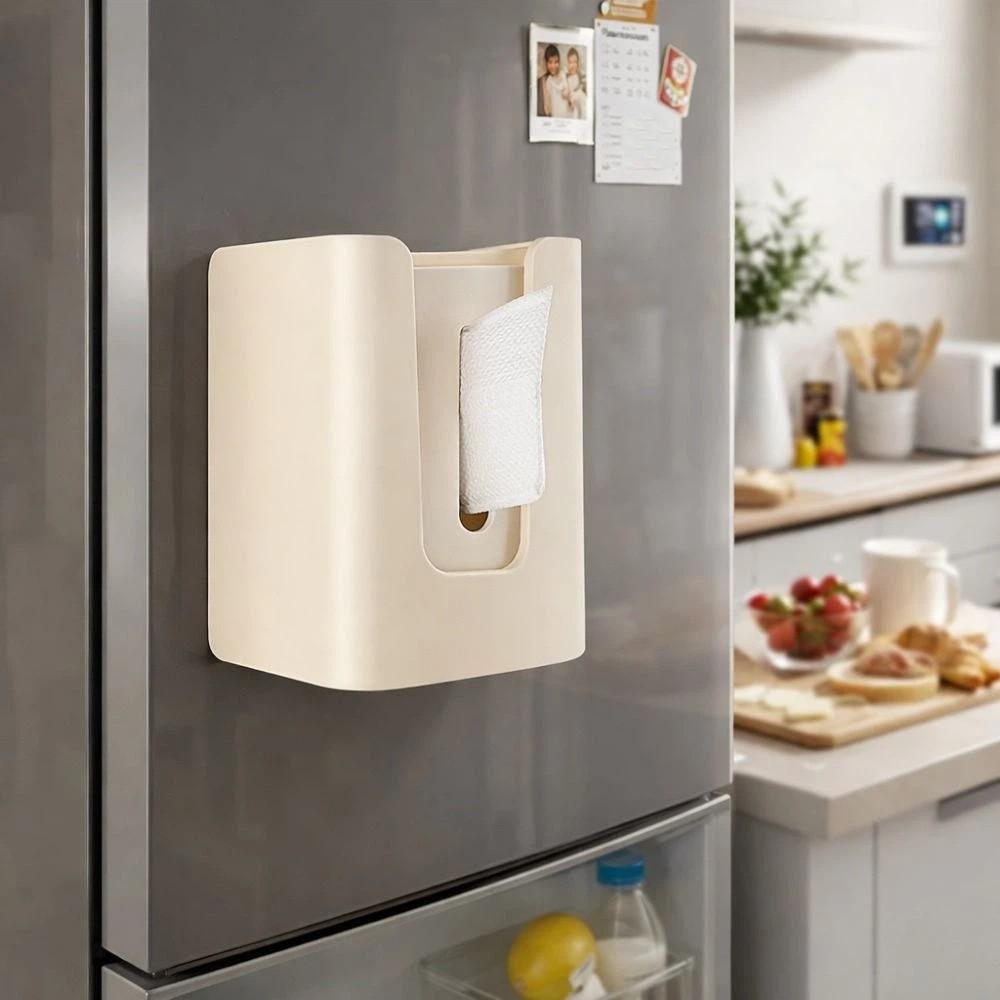 Wall Mounted Magnet Storage Container Waterproof Tissue Dispenser Box  Home Kitchen