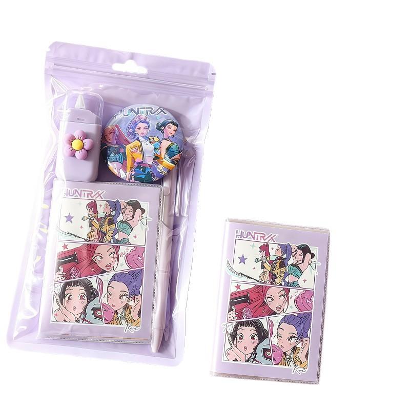 K-pop demon hunters Stationery Set for Elementary Students – Practical Learning Supplies Educational Rewards Gift Accessories