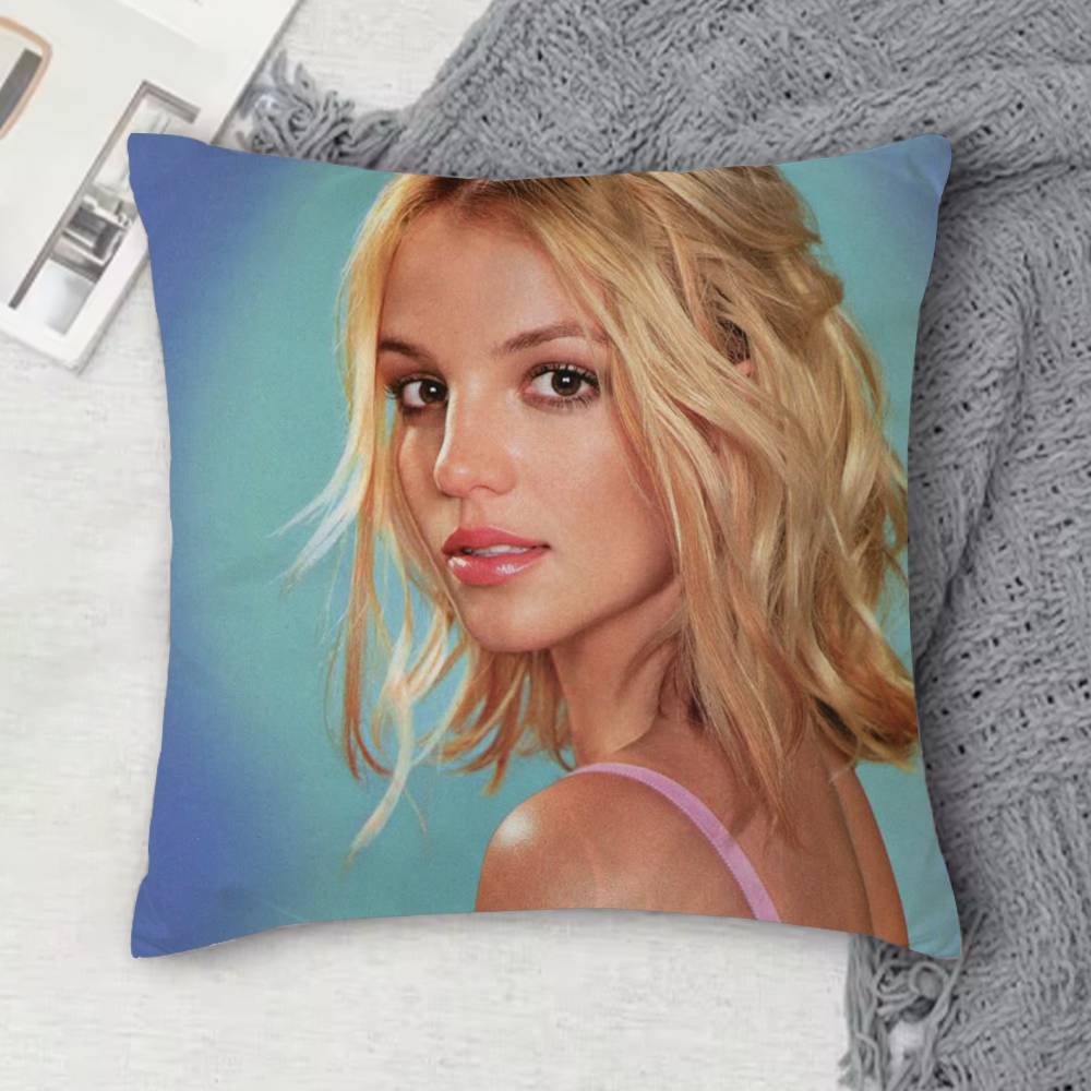 BBritney Spears Doublesided Printed Square Decorative Cushion Cover for Sofa Living Room Home Decor