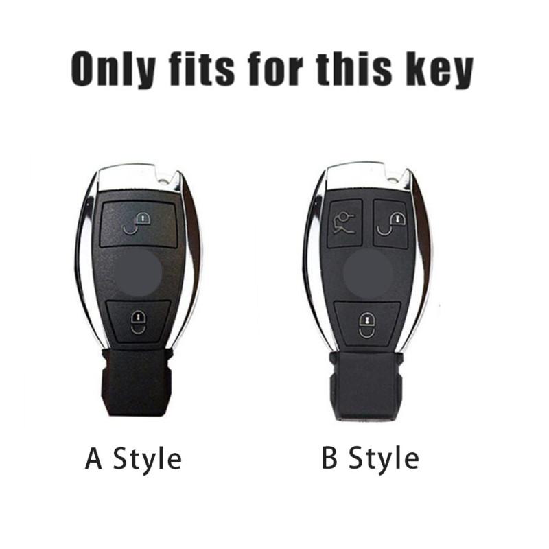 RPO5   Leather Car Remote Key Case Shell Fob Accessories 2 3 Buttons Cover For Mercedes Benz A B G R Class GLA GLK W176 W204 W251 W463