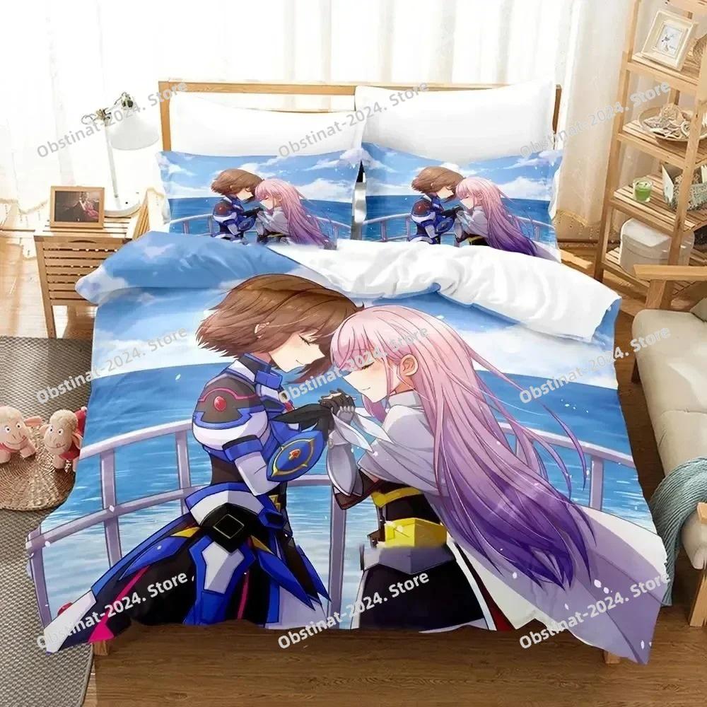 Anime Toji no Miko Kanami Etou Bedding Set Printed Bed Set Duvet Cover Sheet Pillowcase Soft Quilt Cover Full Queen King Size