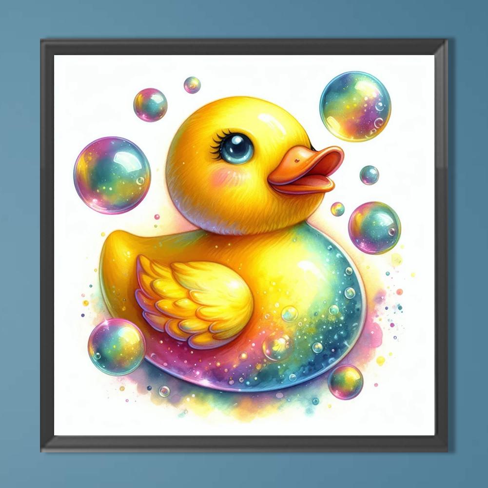 T0# 5D DIY Full Round Drill Diamond Painting Duck Kit Home Decor Art Craft 40x40