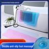 PVC Non-Slip Extended-Length Bathroom Mat with Suction Cups and Drainage Holes (40x100 cm)