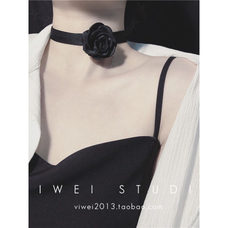 Choker Hepburn Style Two-Tone Gentle Neckband Collar