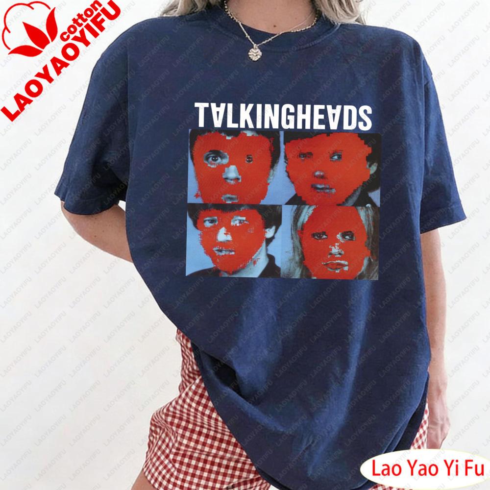 Stop Making Sense Talking Headvintage Tee Women Redheaded Portrait Clothes Retro Head Portrait Graphic Print T Shirt