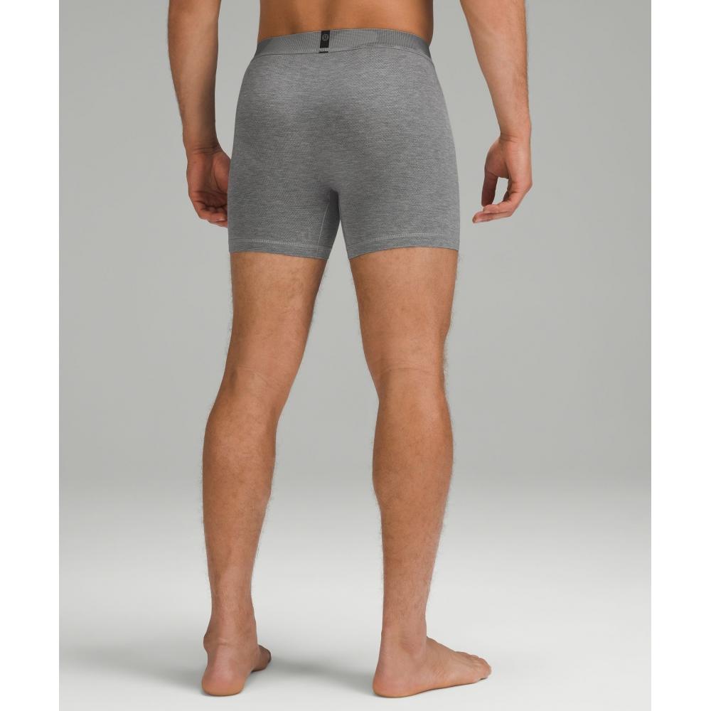 Lululemon Always In Motion Mesh Boxer 5  Heathered Core Medium Grey