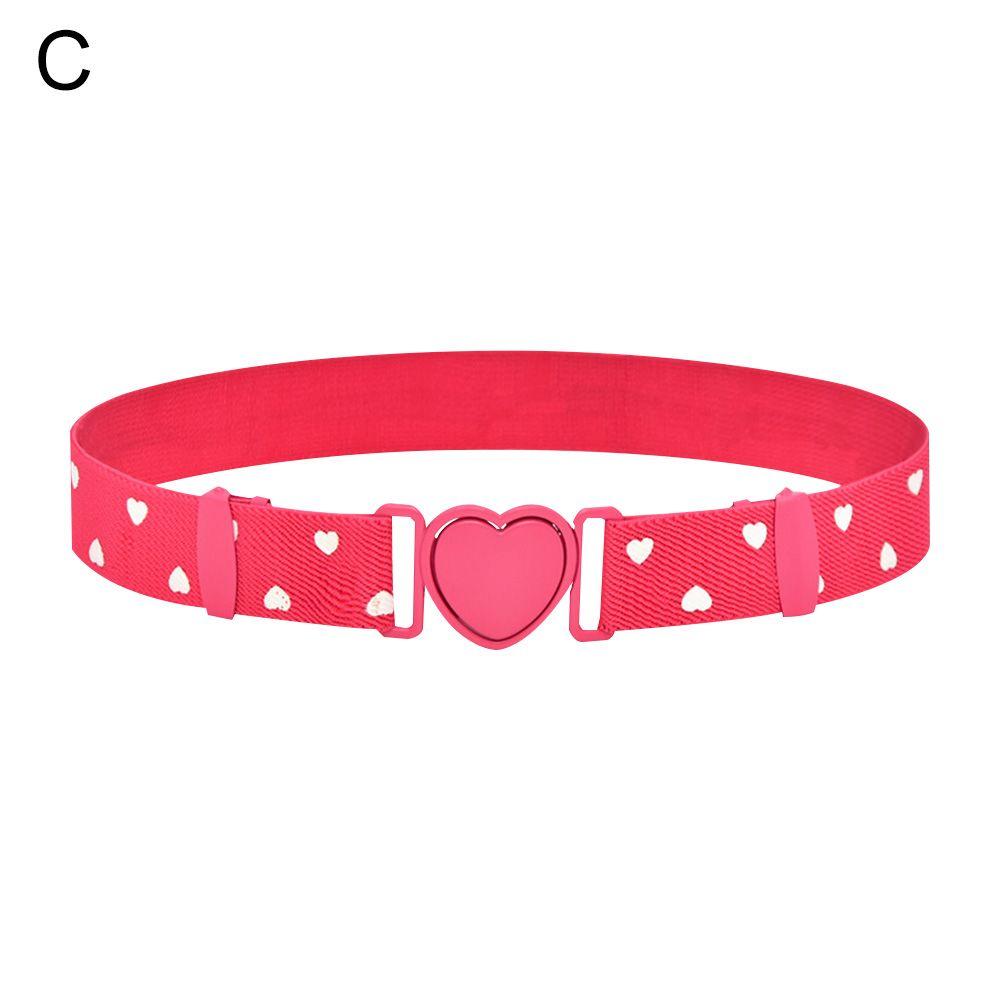 

Украшение платья Регулируемый детский пояс с пряжкой в виде сердца Эластичные пояса Пояс C