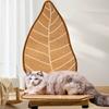 Leaf Shaped Sisal Cat Scratcher Vertical Scratching Pad with Cat Bed Durable Cardboard Toy for Cats Wear Resistant Scratch Toy