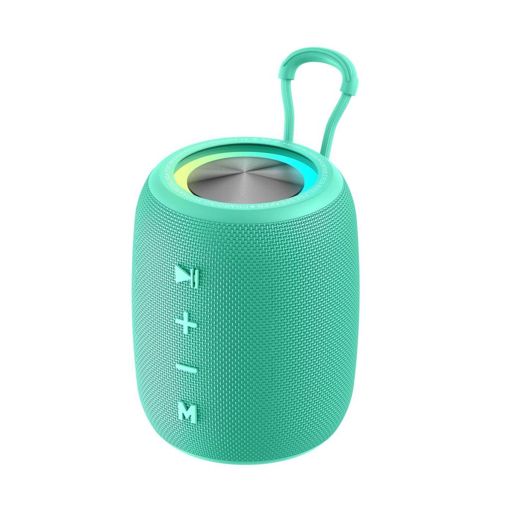 Portable Outdoor Bluetooth Speaker, IPX6 Waterproof, 1500mAh, 10W Bass, RGB Lights, Bluetooth 5.3, TWS for Camping Beach Party