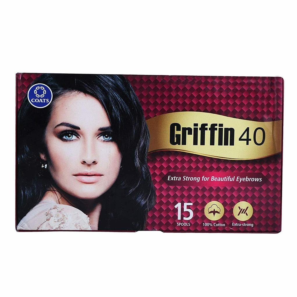 Antiseptický odstraňovač chloupků na obličeji Griffin 40 Bavlna na obočí (15 CÍVEK)