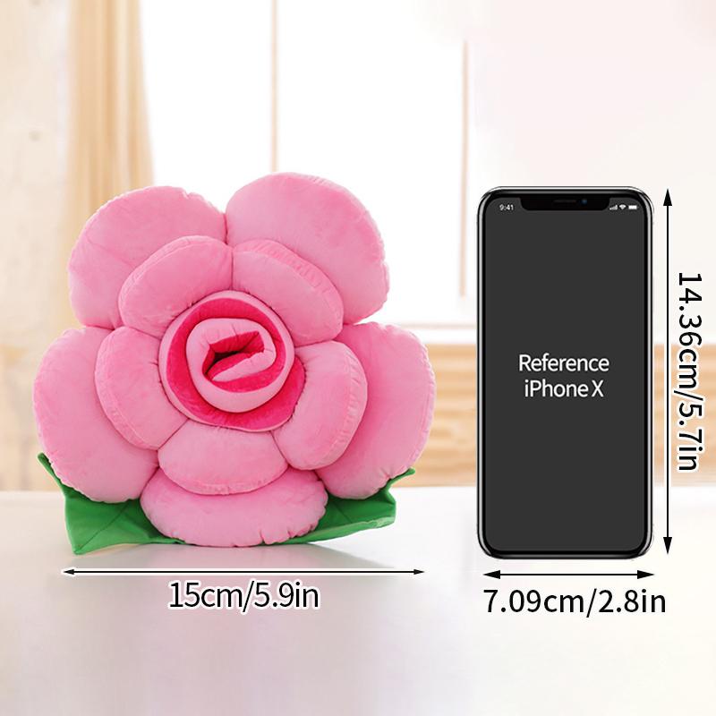 

Декоративная подушка в виде цветка розы, мягкая подушка для сиденья дивана, декоративная подушка для окна в спальне, подарки на день святого валентина на день рождения As picture