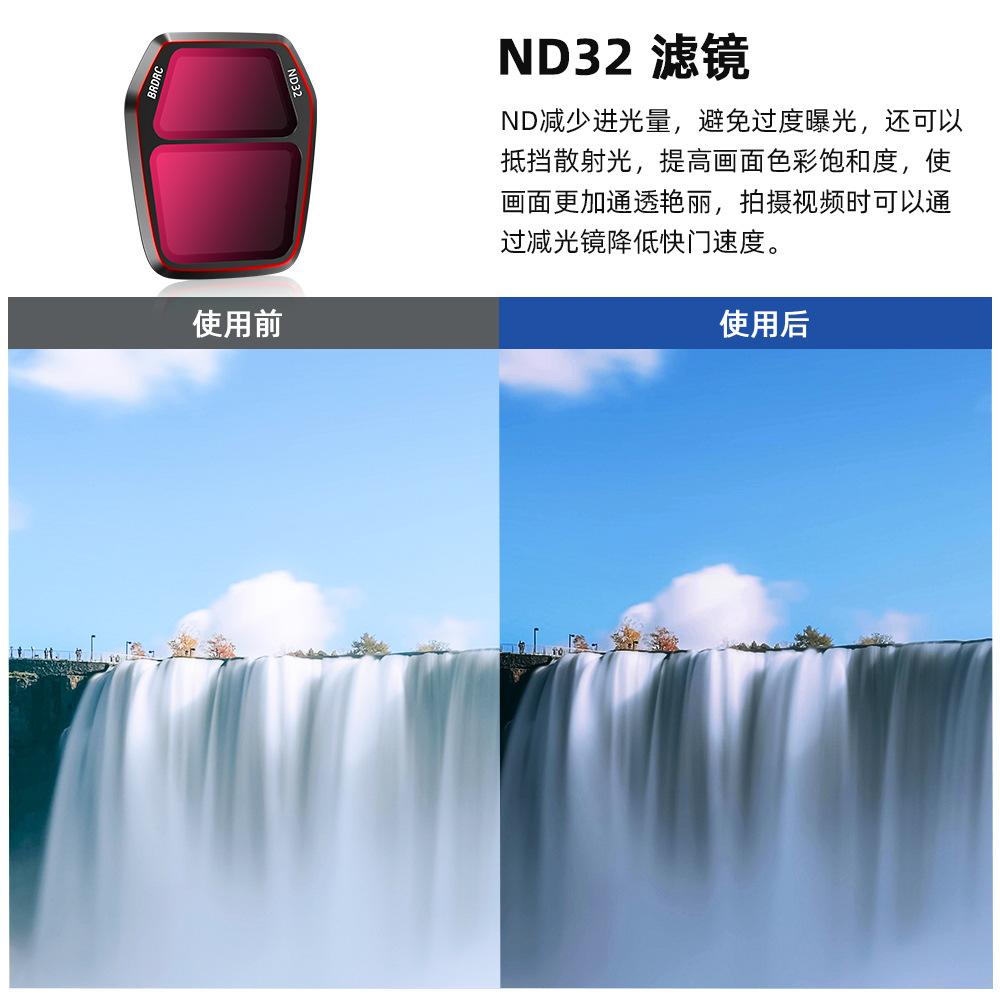 2025 Suitable for DJI AIR3S filter set UV protective lens ND dimmer CPL polarization anti-light damage accessories