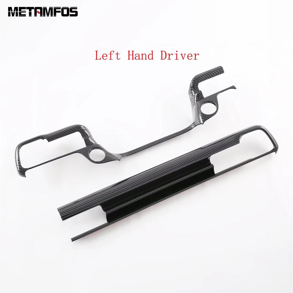 For Honda HR-V e:HEV e:Ny1 RV5 Vezel   2024 2025 Carbon Fiber Center Console Dashboard Panel Strip Trim Car Accessories