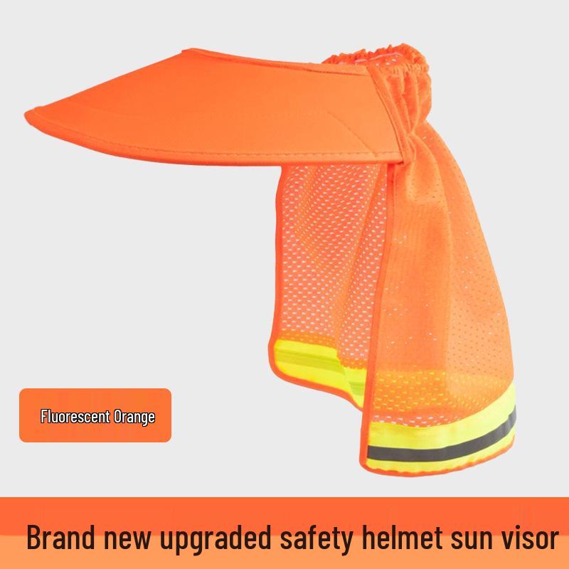 Extra Large Summer Sun Protection Hat for Outdoor Construction: Breathable, Wide Brim Safety Helmet