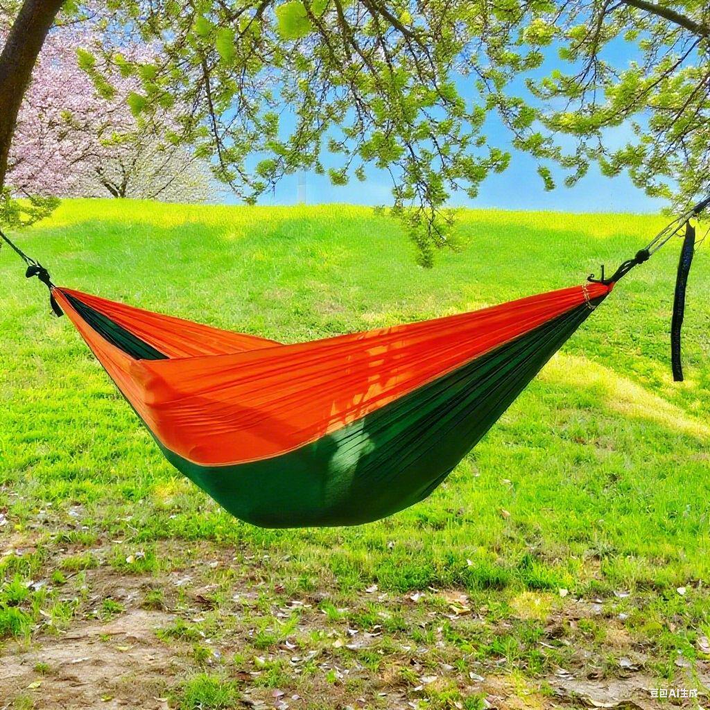 Ultra-light Nylon Parachute Hammock - Anti-rollover, Portable Outdoor Swing for Camping, Adults & Kids
