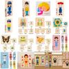 Children 3d Wooden Body Parts Puzzle Toy Anatomy Recognition Brain Development
