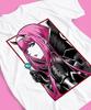 Darling In the Franxx Zero Two Lollipop Manga Panel Graphic White T-Shirt | Anime Fan Streetwear Merch Tee