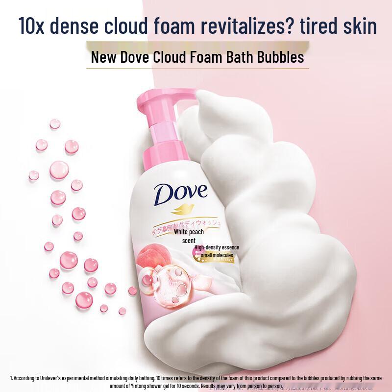Dove White Peach Shower Foam & Coconut Scrub Set