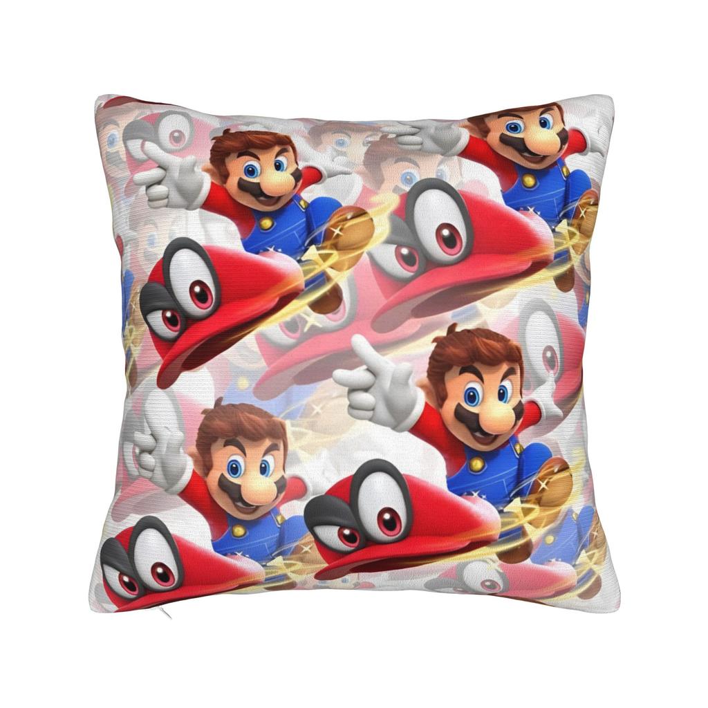Marios 3 Pillowcase Polyester Cushion Cover Decoration Pillow Case Cover Home Zipper 45X45Cm