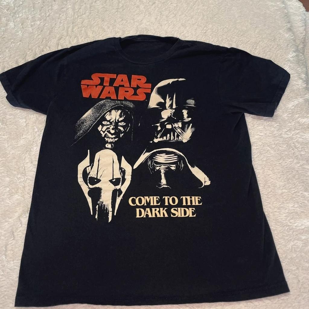 Star Wars Japanisches Filmplakat Kurzarm T-Shirt Retro Tee Mandalorian Chewbacca Herren Damen Kind Lässig Rundhals Tee Oberteile