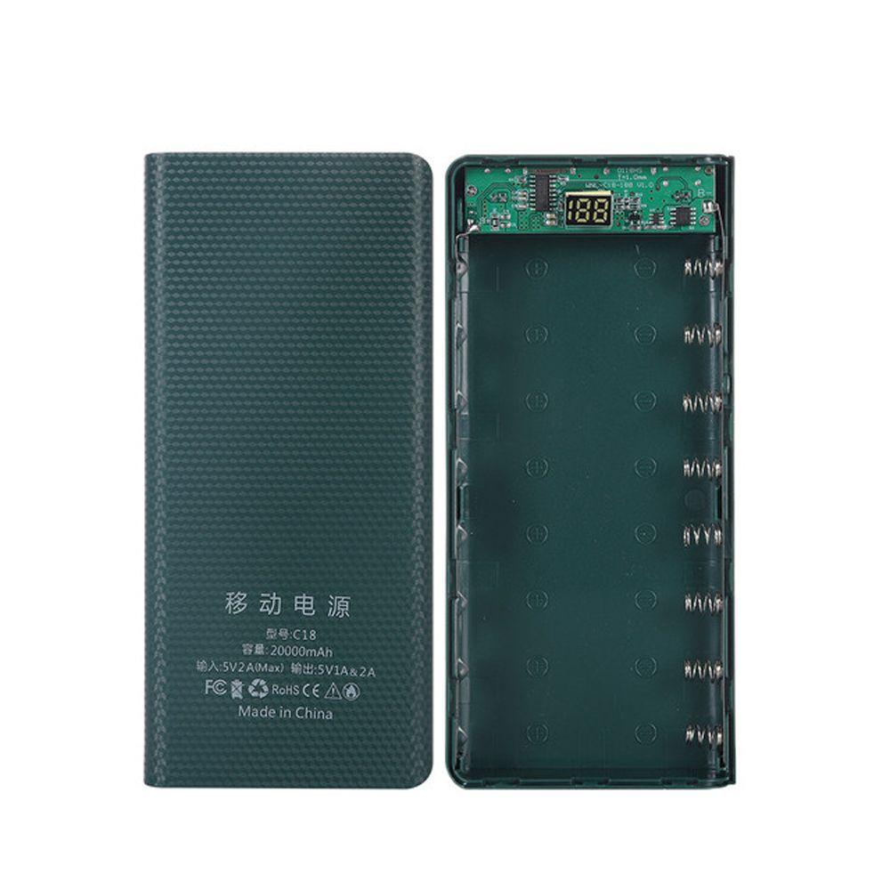 LCD Digital Display Battery Charger Box Power Bank Shell Power Bank Case Battery Storage Boxes