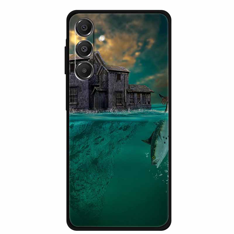 For SAMSUNG GALAXY A37 A57 5G Case Original Soft Silicone TPU Phone Cases Cover Samsung A57 A37 5G Fashion Protector Planet Capa