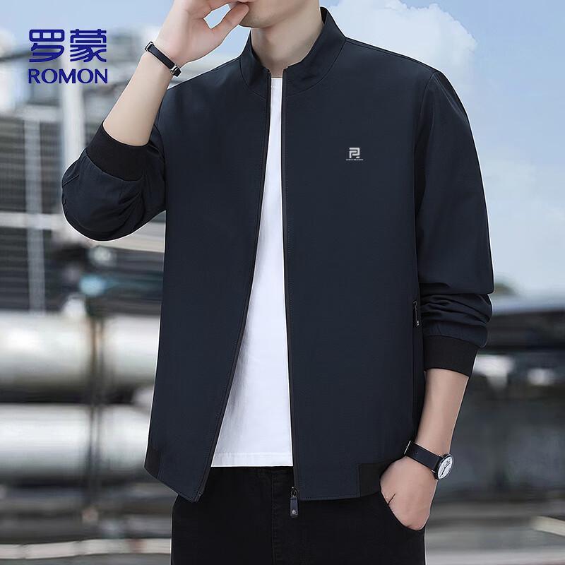 

ROMON Men s Stand-Collar Business Casual Jacket ZH606 2XL