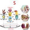 1-4 Tier Acrylic Display Stand for Action Figures,Cosmetic Rack Clay Doll Jewelry Cupcake Perfume for Corner Display Riser Shelf