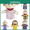 Creatieve Open Mond Volledige Familie Handpop Pluche Poppen Speelgoed Voor Rollenspel En Verhalen Vertellen