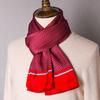 Black Mulberry Silk Men'S Scarf Imitation Silk Silk Scarf Plaid Men'S Middle-Aged And Old Scarf Spring, Autumn And Winter Thin