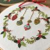 1Pcs Christmas embroidery DIY handmade material package (including tools), for beginners to practice embroidery enthusiasts, gifts for friends