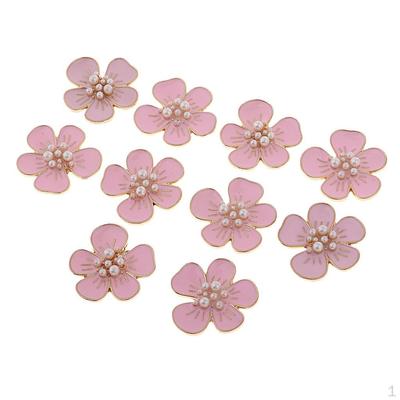 10 5 Bottone a Fiore Flatback in Cristallo per Matrimonio