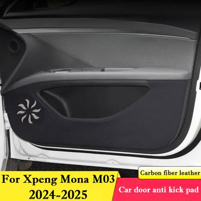 Für Xpeng Mona M03 2026 2026 Auto Tür Anti-Tritt-Matte Handschuhfach Schutz Aufkleber Kratzfeste Folie Innenraum Zubehör
