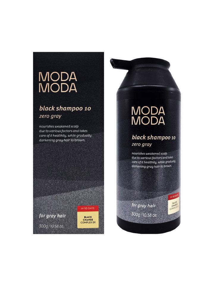 MODA Zero Gray Black Shampoo 10 300g for hair loss and graying MODA Black Shampoo 300g