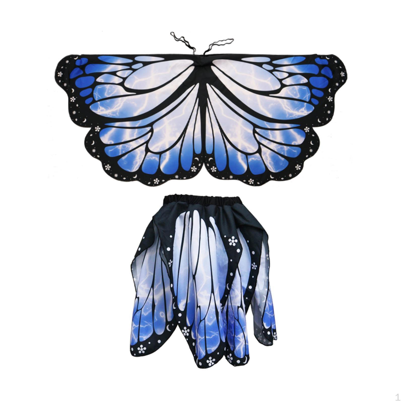 

Набор платья бабочки для Хэллоуина и ролевых игр на карнавалах Blue