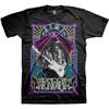 Men's Jimi Hendrix Electric Ladyland Neon T-shirt  Black