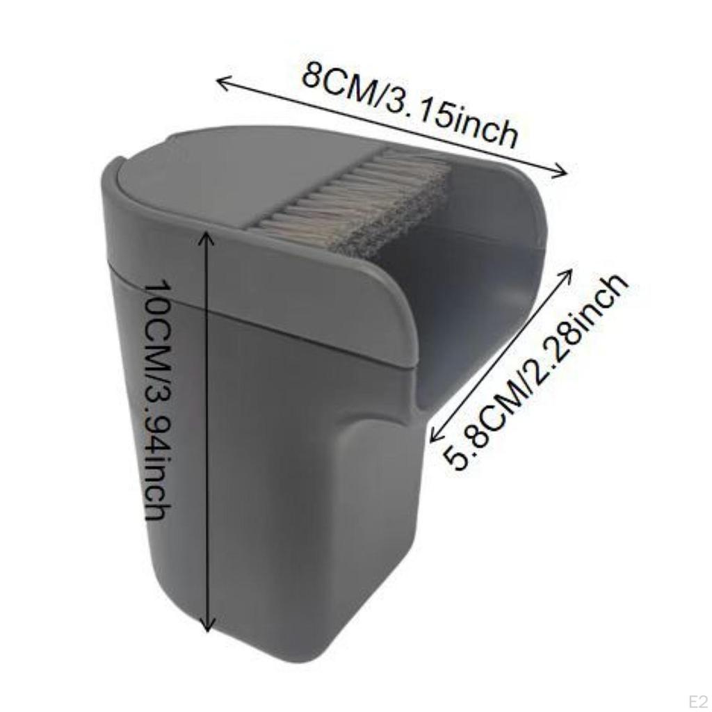 Desktop Mini Desk Trash Can Wastebasket with Broom Lid Multipurpose Compact Dustbin Garbage