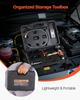 Radiator Vacuum Refill Kit, Automotives Cooling System Vacuum & Purge Fill Tool with Gauge, Portable Radiator Coolant Filling Kit with Toolbox,