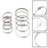 10 PCS Boot Clips Kit Stainless Steel Adjustable  Axle Boot Joint Crimp Clamp