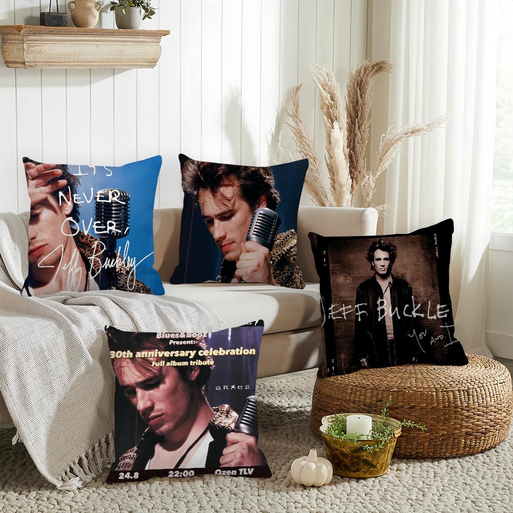 Singer Jeff Buckley Pillow Case Home Decoration Cushion Cover Suitable For Bedroom Car Office Sofa