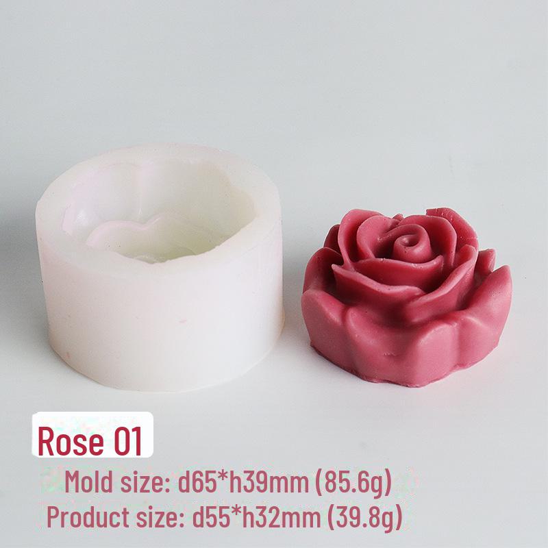 

3D силиконовая форма: Белые розы и пионы для торта, помадки, свечей, мыла, ароматерапии.