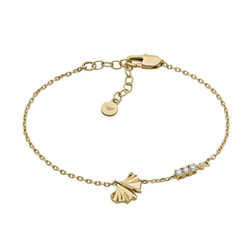 

Emporio Armani Ginkgo Collection Simple Luxury Versatile Bracelet Women bracelet Gold EGS3263710 Basic Packaging-Box