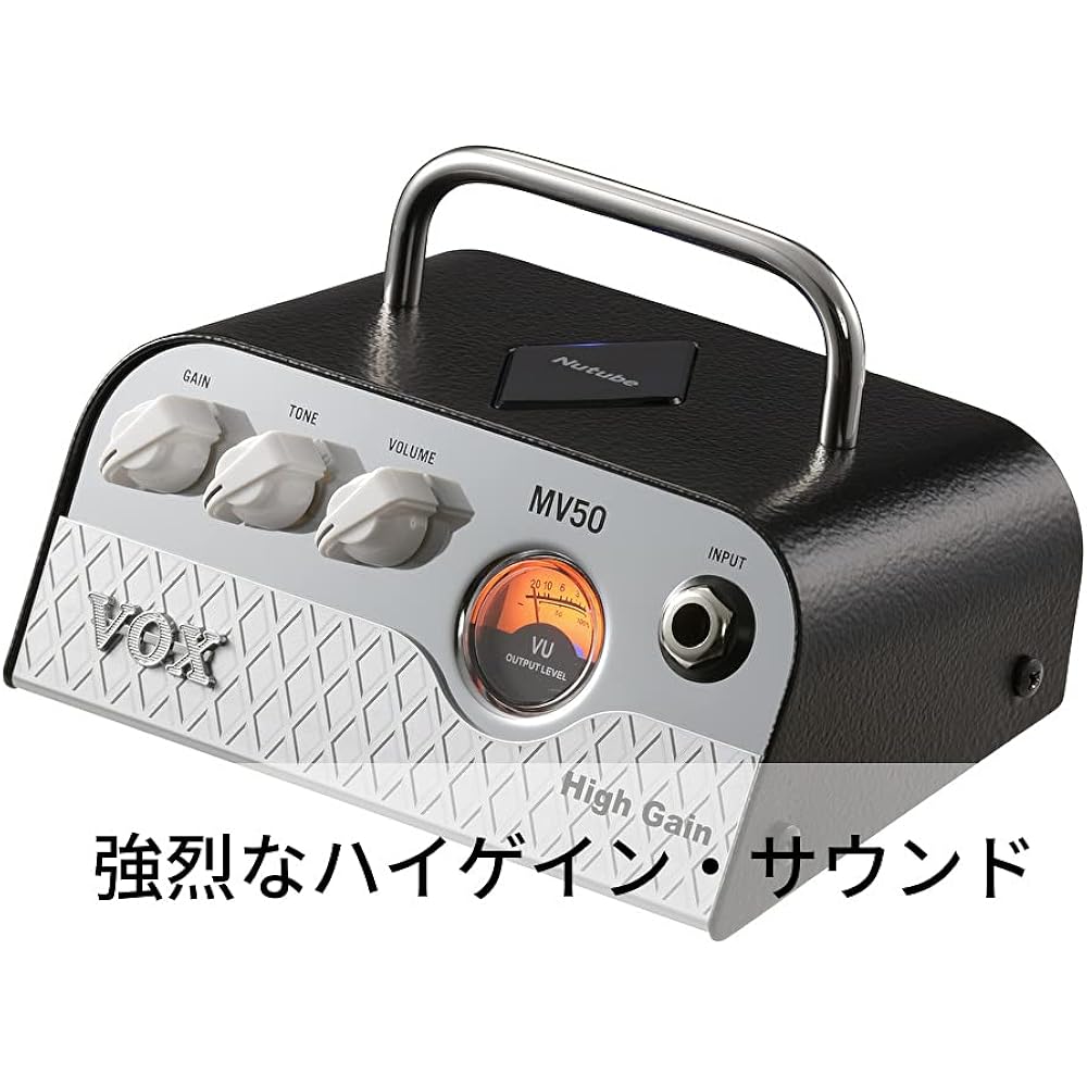 Vox Nutube Powered Ultra Small Head Amplifier for Guitars, MV50 High Gain, Surprisingly Lightweig...