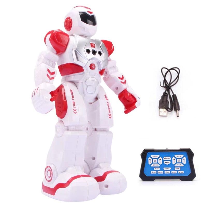 Kids' Intelligent Remote Control New Will Electric Robot Toy Blue/red Educational And Fun Dancing Robot