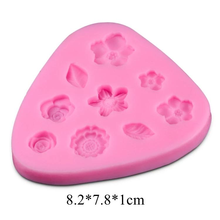 

Силиконовая форма для цветов, помадка, украшения тортов, кексов, желе, конфет, шоколада, украшения, инструменты для выпечки