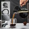 POKALOTEA Drip Coffee Server, Ink Black, 500ml, No Paper Coffee Filter Required, Reusable Stainless Steel Filter, Double-Layer Mesh, Microwave Safe,