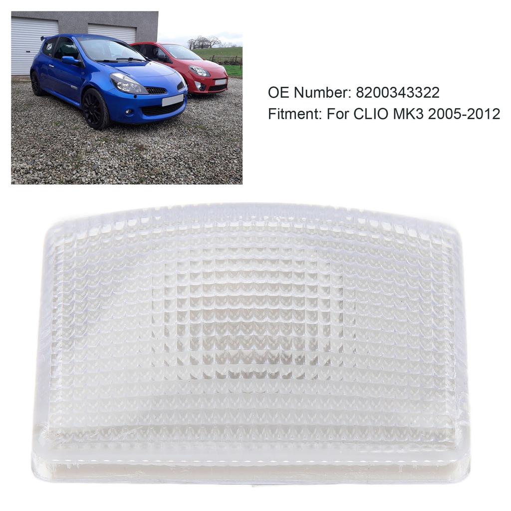 Side Indicator Flashing Light Cover Waterproof Rugged Antidust Stylish 8200343322 Side Indicator Lamp Cover for CLIO MK3