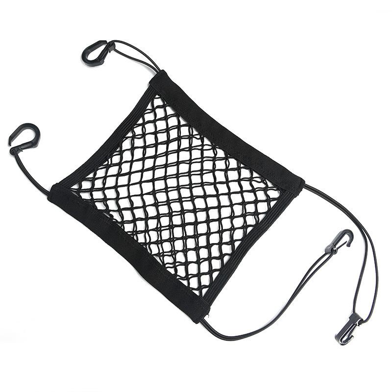 

High Elastic Double Layer Motorcycle Net for Helmet Storage 25*30 Bungee Cargo Net with Hooks Luggage Net Motorcycle Cargo Net