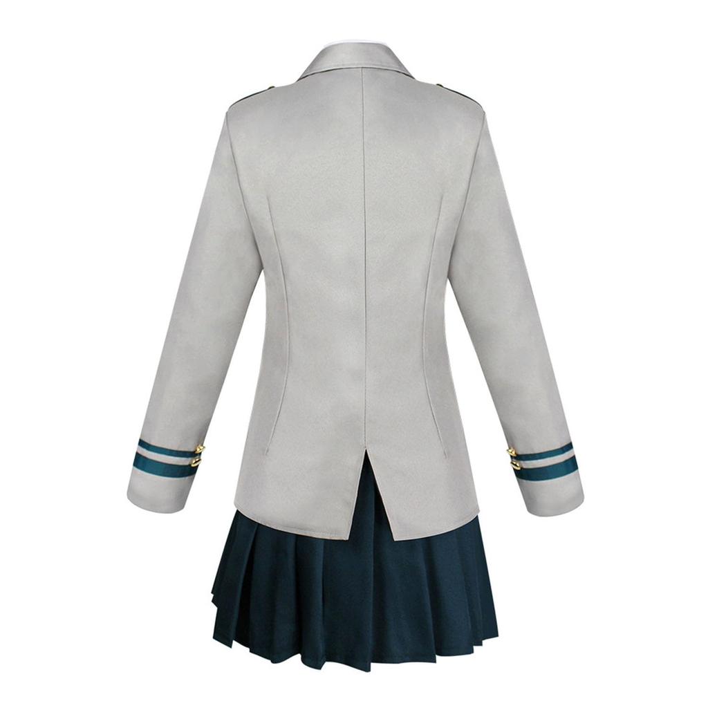 [RinMart] My Hero Academia Stil Ochako Uraraka, Momo Yaoyorozu und Tsuyu Asui Stil Yuei High School Mädchen Schuluniform Cosplay Kostüm (Damen XL)